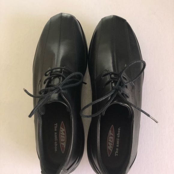 MBT The Anti-Shoe Men’s Black Leather Shoes 9.5 US - Picture 9 of 10